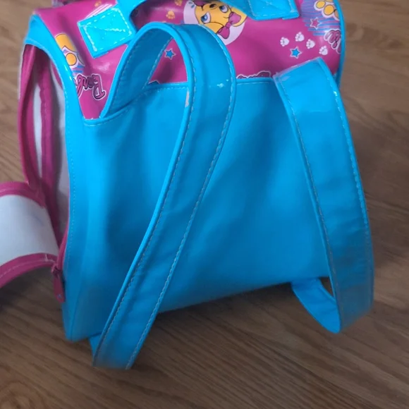 Barbie Backpack Vintage 2000s Puppy Bubblegum Pink Vinyl Purse Girls Kids Blue - Picture 7 of 9
